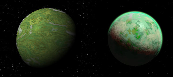 Image of a comparison between the old and new toxic planets